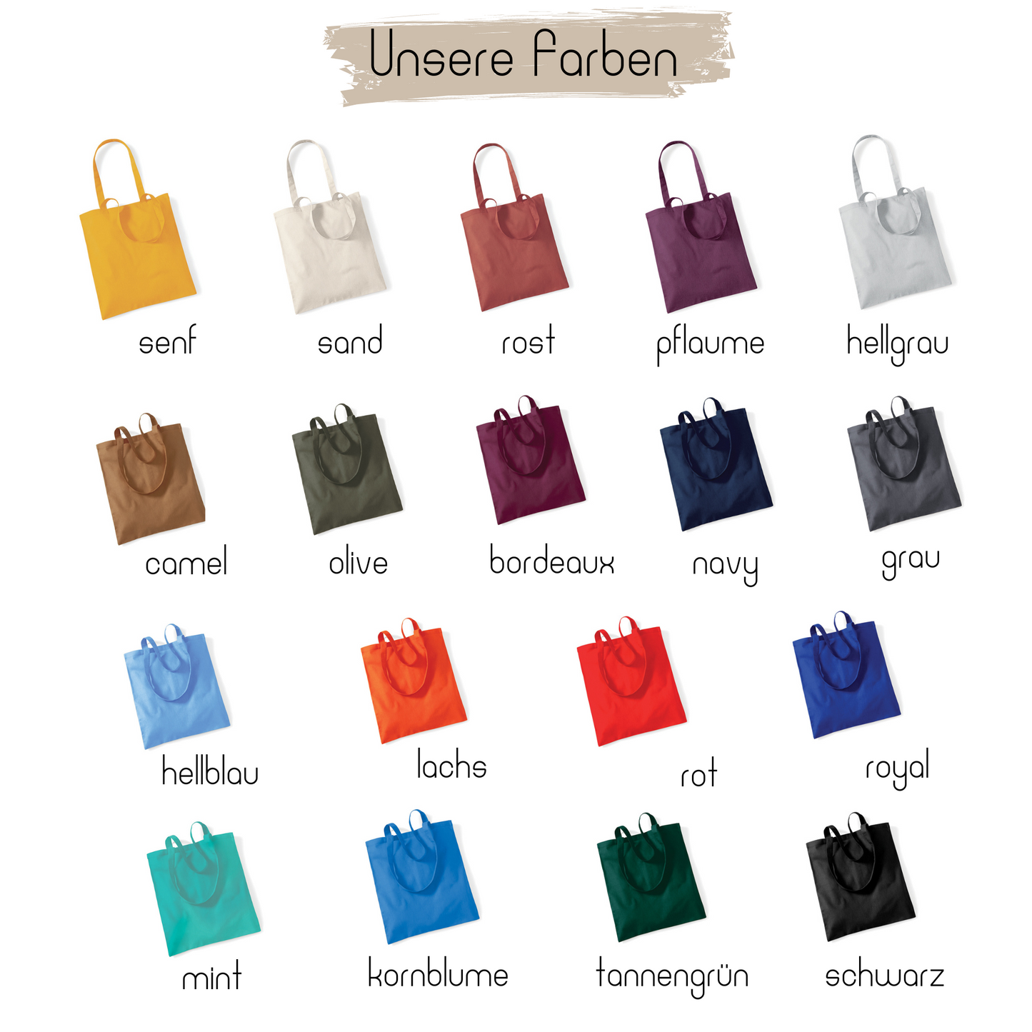 Baumwolltasche Stofftasche für den Erzieher / die Erzieherin - verschiedene Farben - Dankeschön - Abschiedsgeschenk Kita