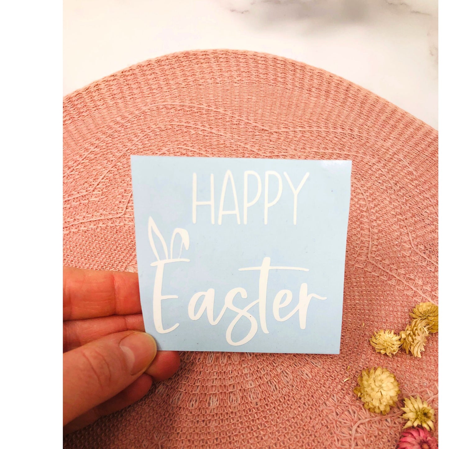Sticker Ostern - Aufkleber für den Blumentopf, Vasen, Bilderrahmen - Osterdeko - Geschenkidee Ostern Happy Easter