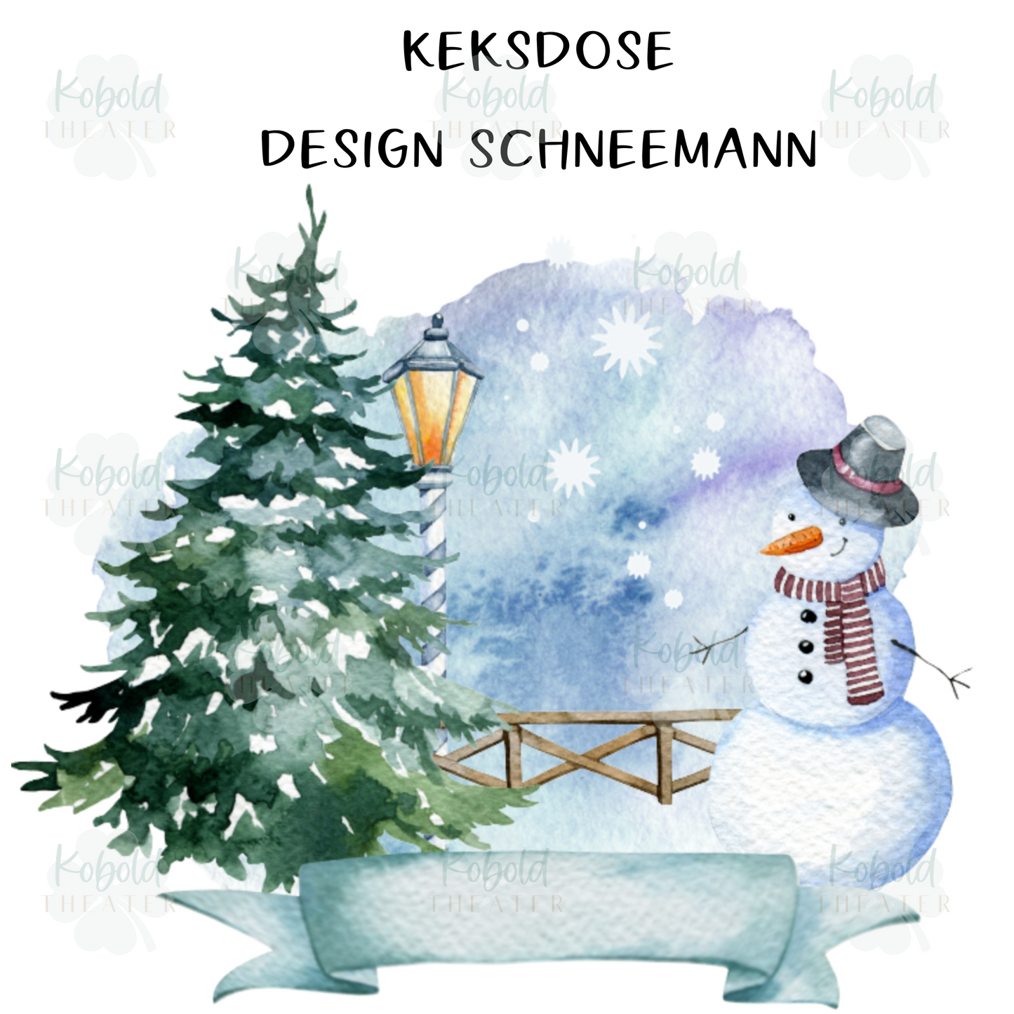 Keksdose personalisiert mit Namen, Geschenk, Mama, Oma, Plätzchendose, Vorratsdose Keramik mit Holzdeckel - Design Schneemann