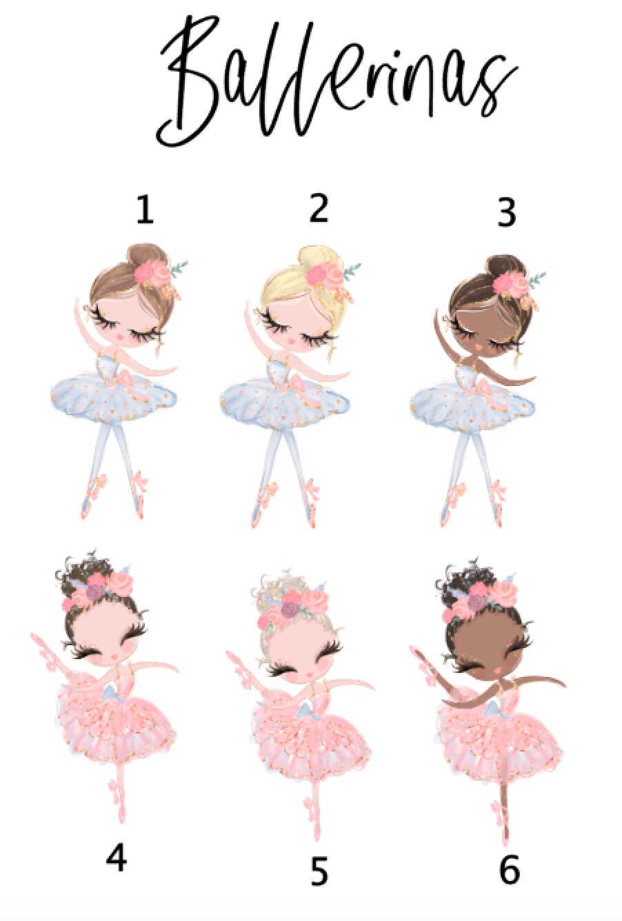 Spardose mit Name - personalisiert - Einschulung Geburt - 6 Ballerinas zur Auswahl Aquarell