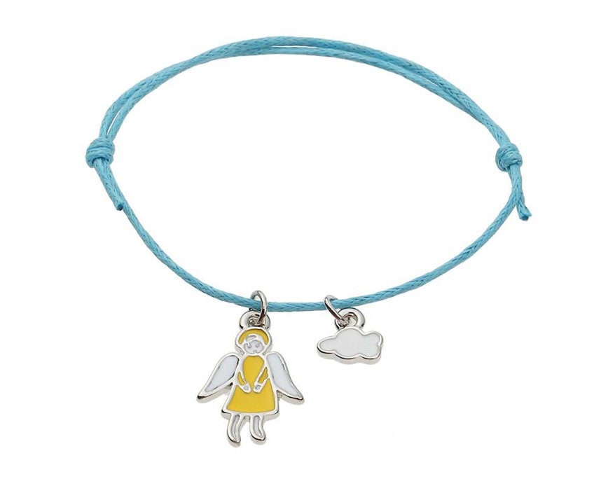 Schutzengel für Kinder - Armband mit Charms Engel und Wolke - Glücksbringer