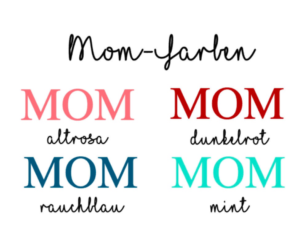 Mom Tasse Emaille personalisiert mit Namen - Farbe wählbar - Kaffeetasse Becher - Geschenk Mama