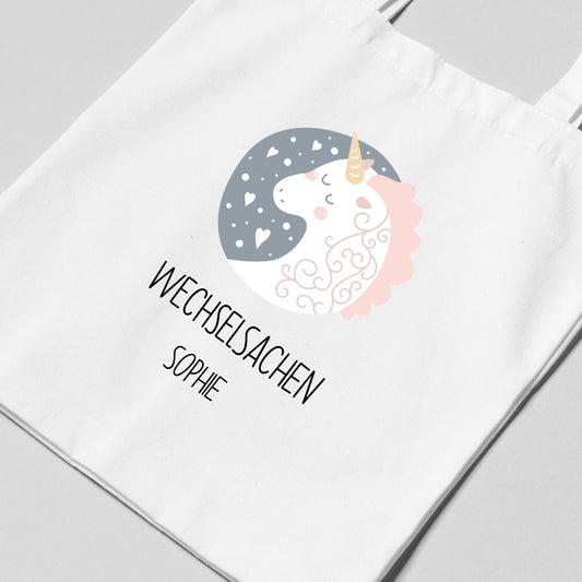Wechselkleidung Tasche Kindergarten - personalisiert - schöne Designs für Mädchen