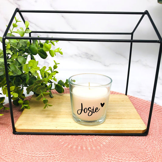 Kerze Duftkerze im Glas Vanille personalisiert mit Namen - Geschenk beste Freundin Schwester Mama