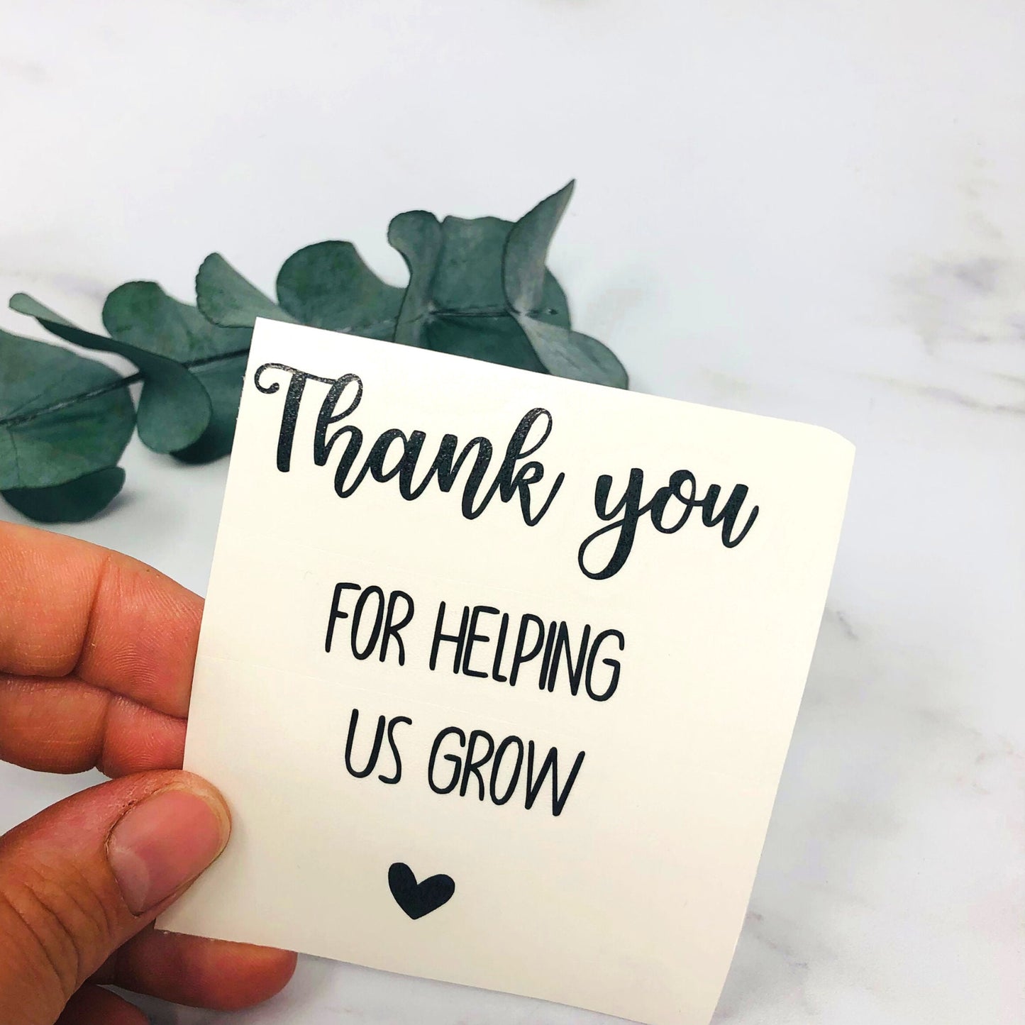 Thank you for helping us grow - Aufkleber für den Blumentopf - Erzieher Geschenk, Danke für Kindergarten ENGLISCHE VERSION