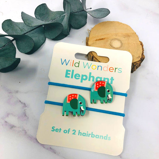 Haargummis Elefant - tolle Ergänzung zu unseren Schmucketuis - 2er Pack - Geschenk Mädchen